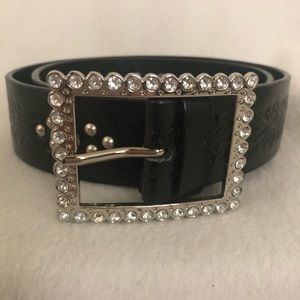 Vintage lei Rhinestone Studded Belt